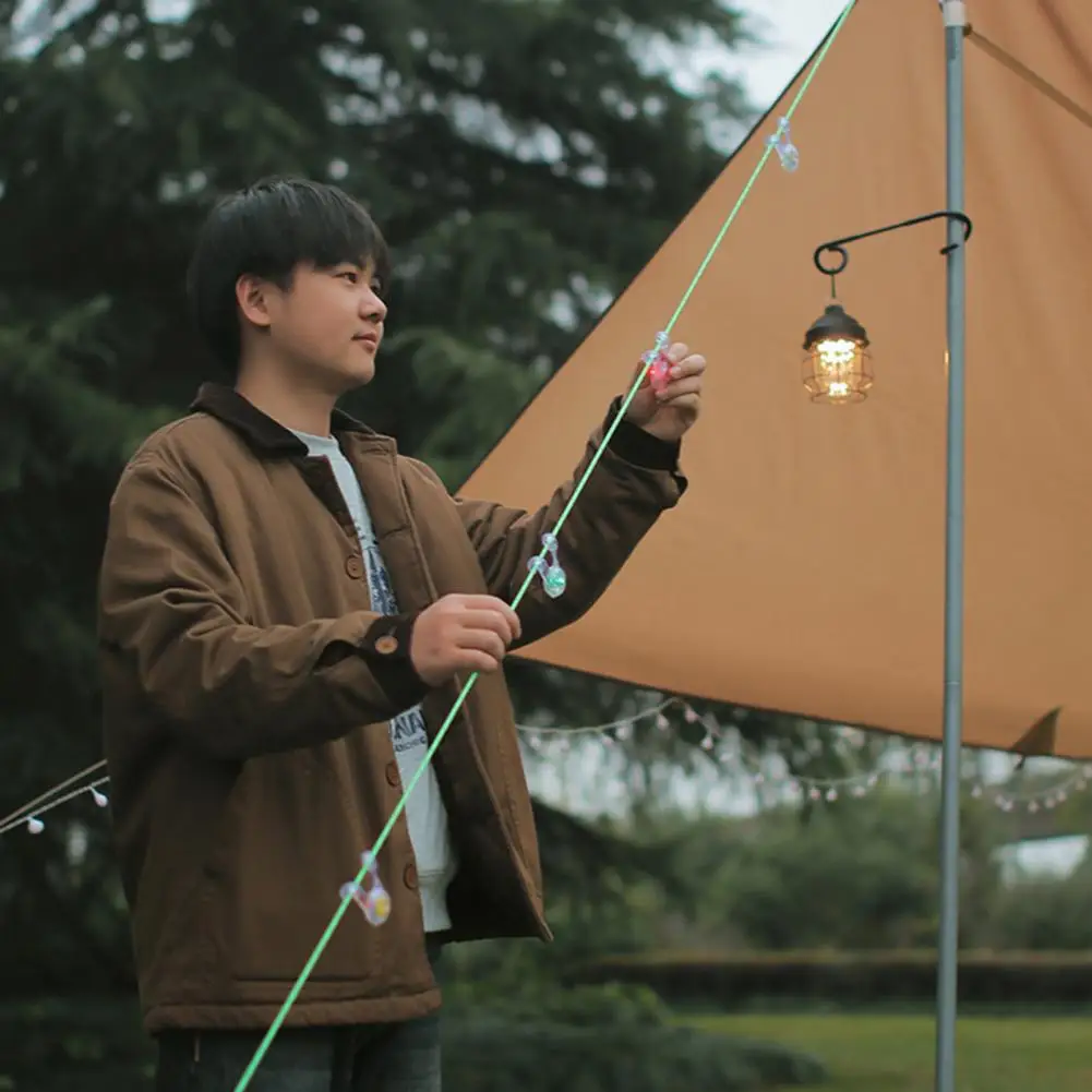 

Портативная защита от падения, легкая в установке наружная атмосферная лампа для кемпинга, уличные принадлежности Светильник палатки, осве...