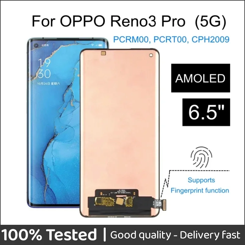 

ЖК-дисплей 6,5 дюйма AMOLED для OPPO Reno3 Pro 5G PCRM00 PCRT00