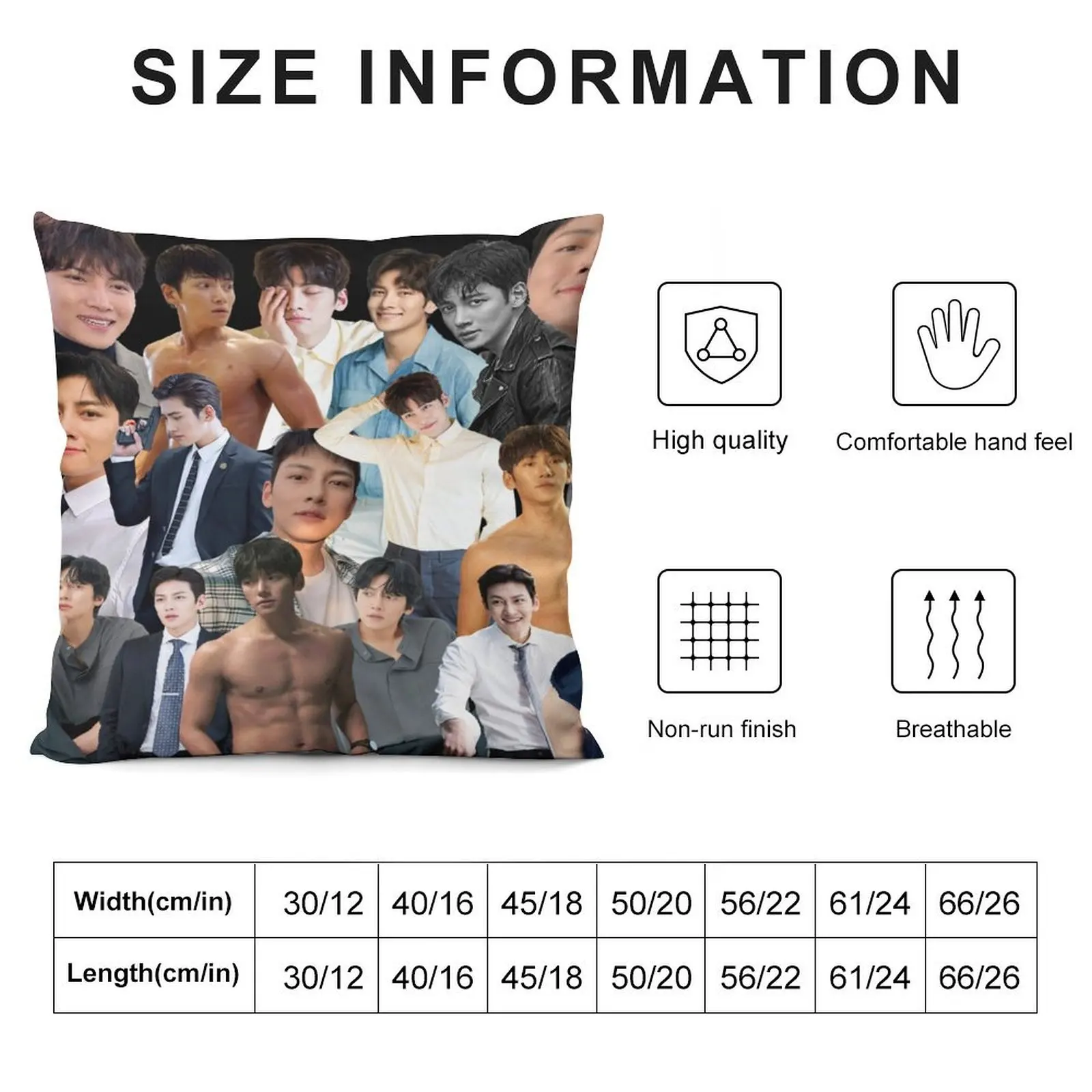 Ji Chang-wook Декоративные диванные подушки для фотоколлажа