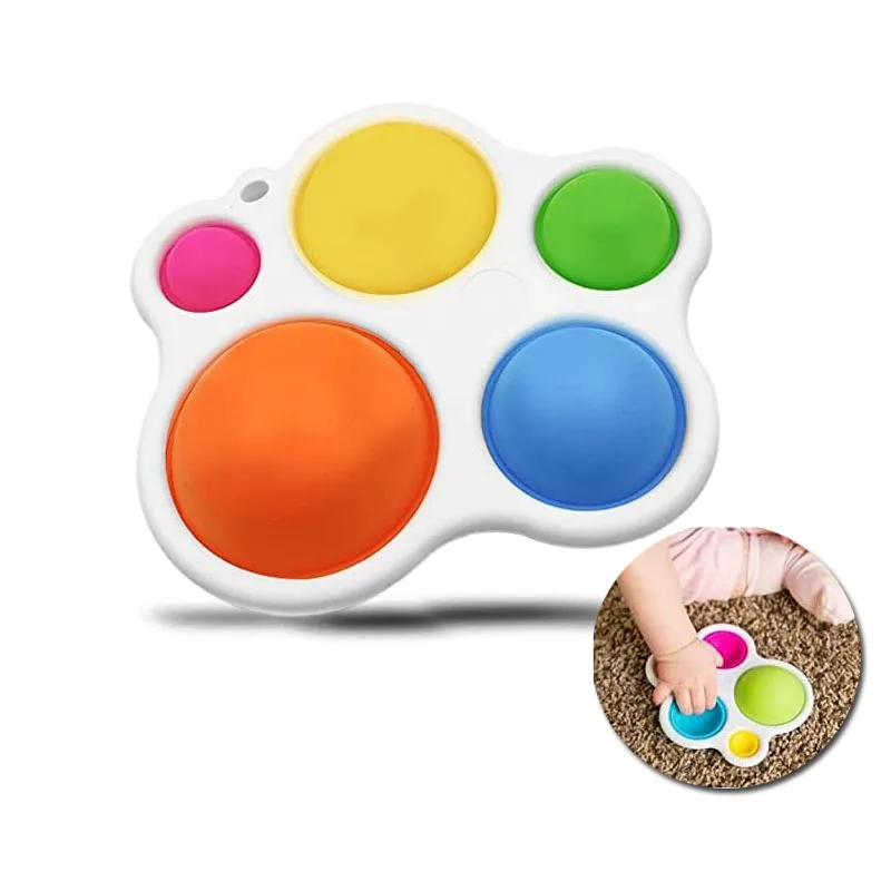 

Игрушка антистрессовая детская развивающая силиконовая в виде пузырьков