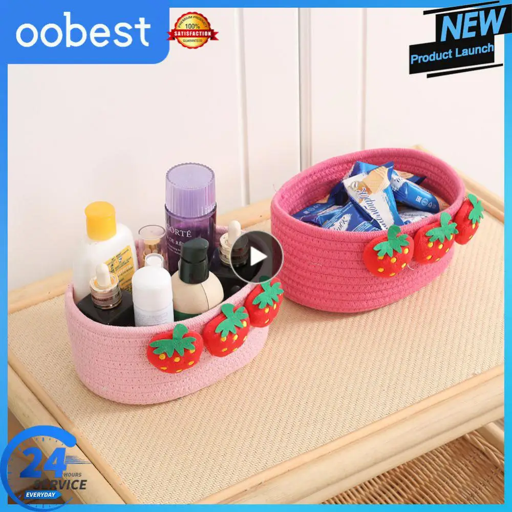 

Toys Sundries Basket Handmade Woven Storage Box Storage Gadgets Organizers Key Remote Control Storage Basket Houseware