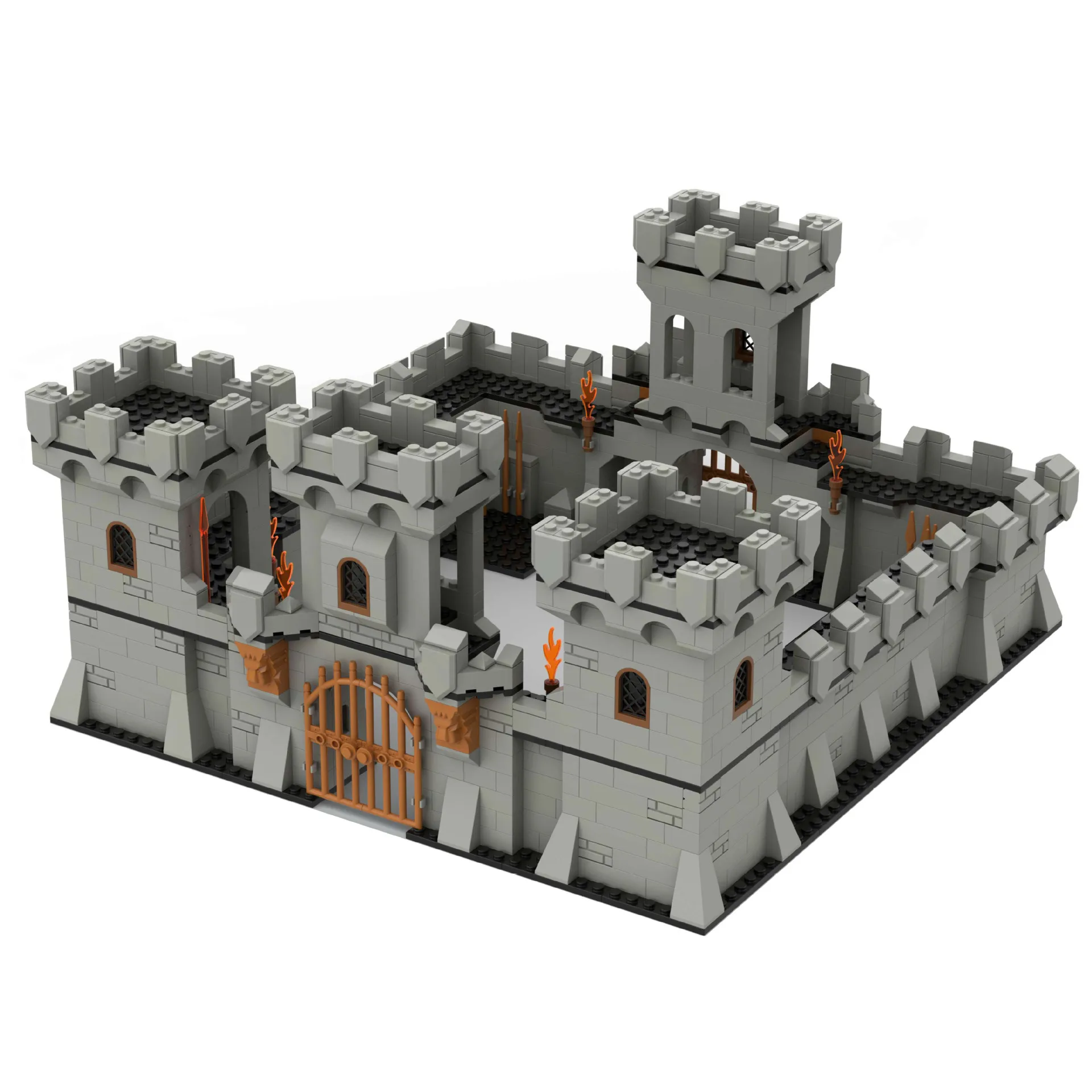 

Creative Ideas Medieval Ancient City Walls Sentry Tower Constructions Creator Accessories Building Blocks Bricks Children's Toys