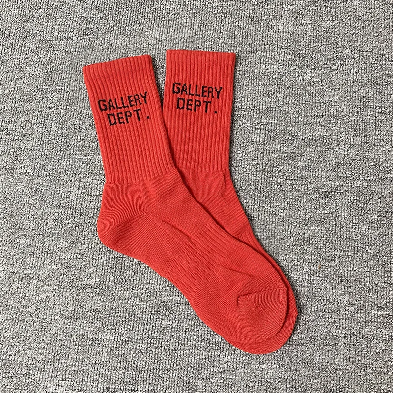 GALLERY DEPT Socks men's and women's street tide brand hip-hop black and white simple trend cotton socks