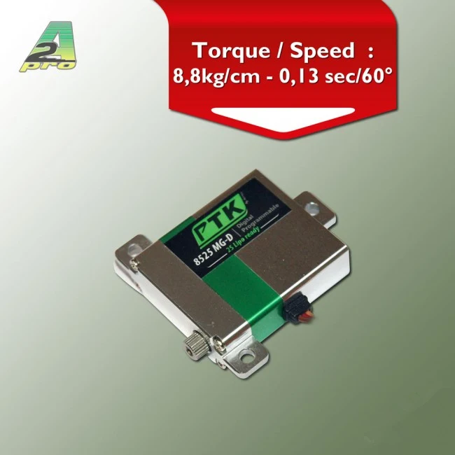 

4PCS PTK 8525 MG-D All Metal Digital Programmable Servo 2S Lipo Ready for RC Helicopter Airplane Fixed-Wing Vehicle Cars Parts