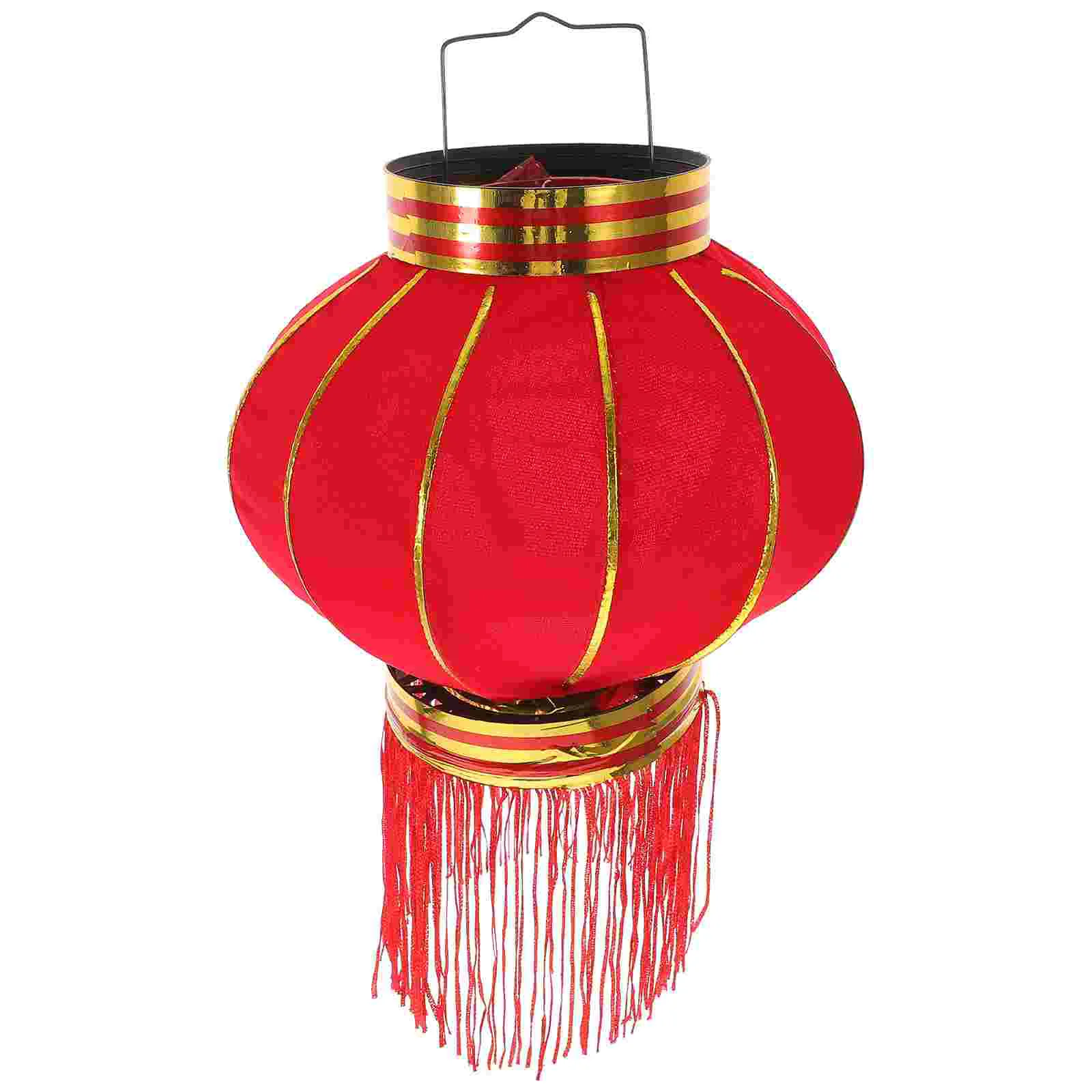 

2pcs Traditional Red Lanterns Lanterns Hanging Ornaments New Year Supplies