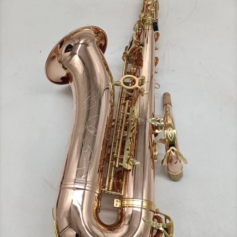 

New Double Key B tone STS-802 professional tenor saxophone phosphor bronze Wooden gold-plated pure hand-carved Tenor sax jazz