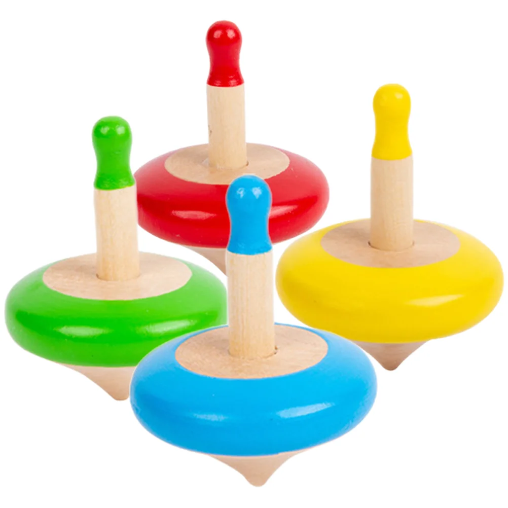 

Small Top Interesting Kids Gyro Cartoon Toys Wood Supply Wear-resistant