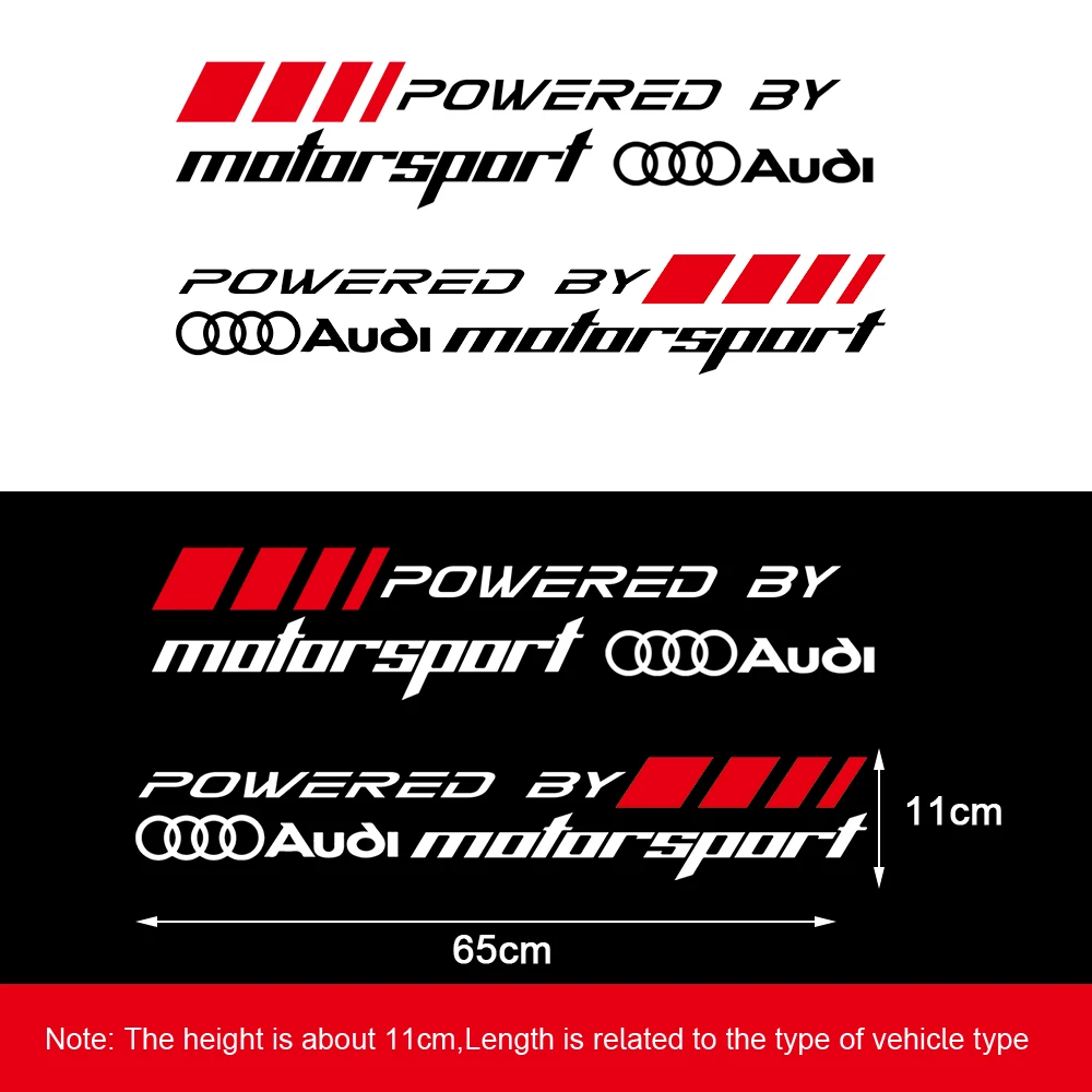 2 шт. автомобильные наклейки для Audi QUATTRO RS Q8 TT Sline A6
