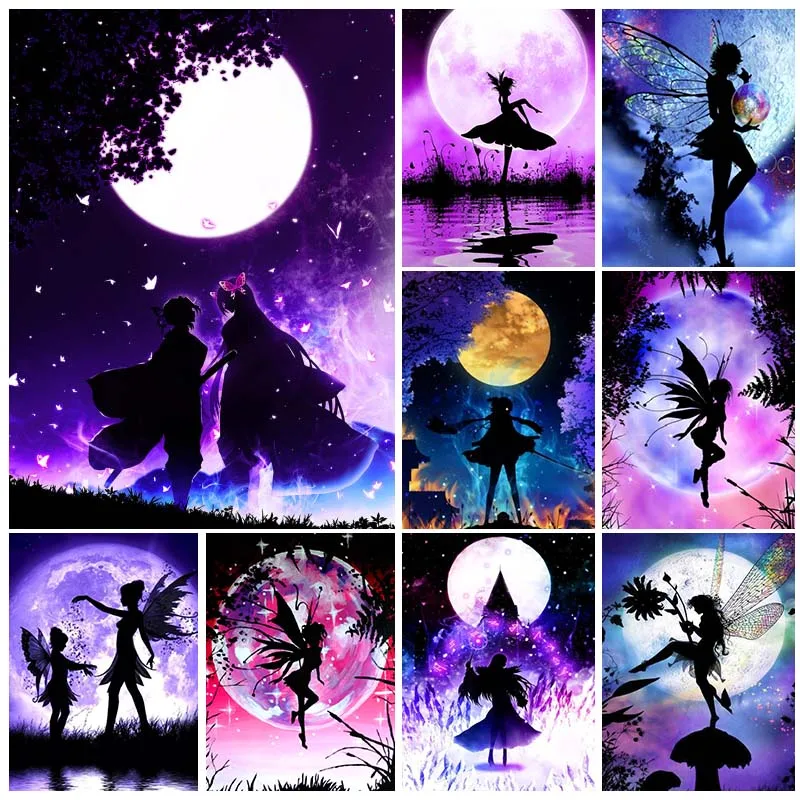 

Набор для алмазной живописи Elf DIY 5D, полноразмерная мультяшная Алмазная мозаика с ручной инкрустацией, вышивка Стразы, домашний декор