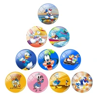 disney donald duck daisy bruce animation pattern 12mm15mm16mm18mm20mm25mm photo glass cabochon dome flat back decoration