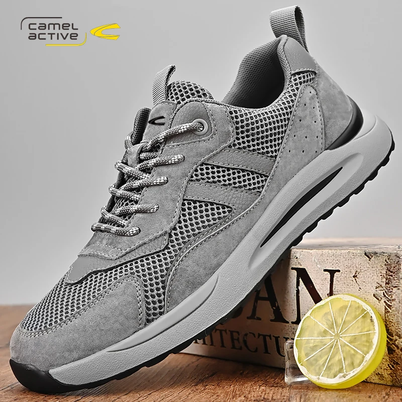 Мужские кроссовки без шнуровки Camel Active дышащая сетчатая повседневная обувь из