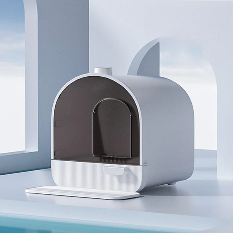 

Clean Indoor Cat Bedpans Deodorization Convenient Leak Proof Sandbox Cat Bedpans Covered Box Arenero Gato Pet Products QF50CB