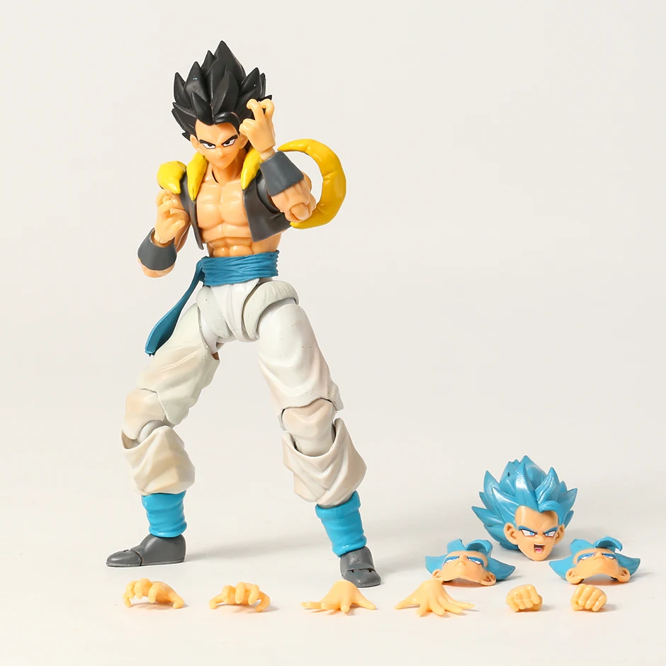 

SHF Dragon Ball SUPER Super Saiyan Blue SSG Gogeta Joints Moveable Action Figure Toy