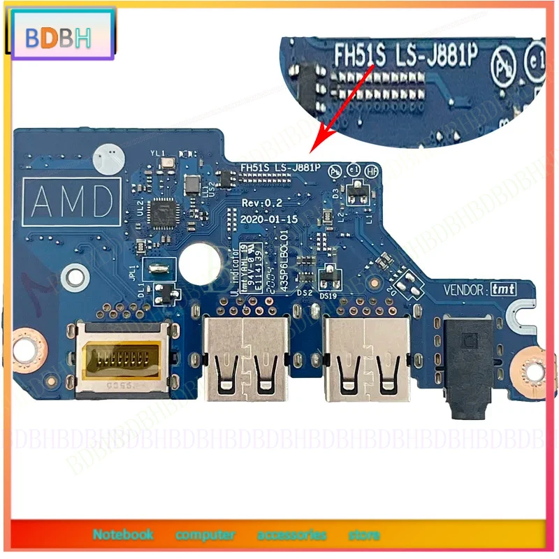 Новая USB-плата для Acer Nitro 5 AN515-55 56 57 44 45 46 N20C1 LS-J871P LS-J881P LS-J891P LS-K851P LS-L031P, 100% протестирована (art.: 3920da6fec4fc) - 3920da6fec4fc