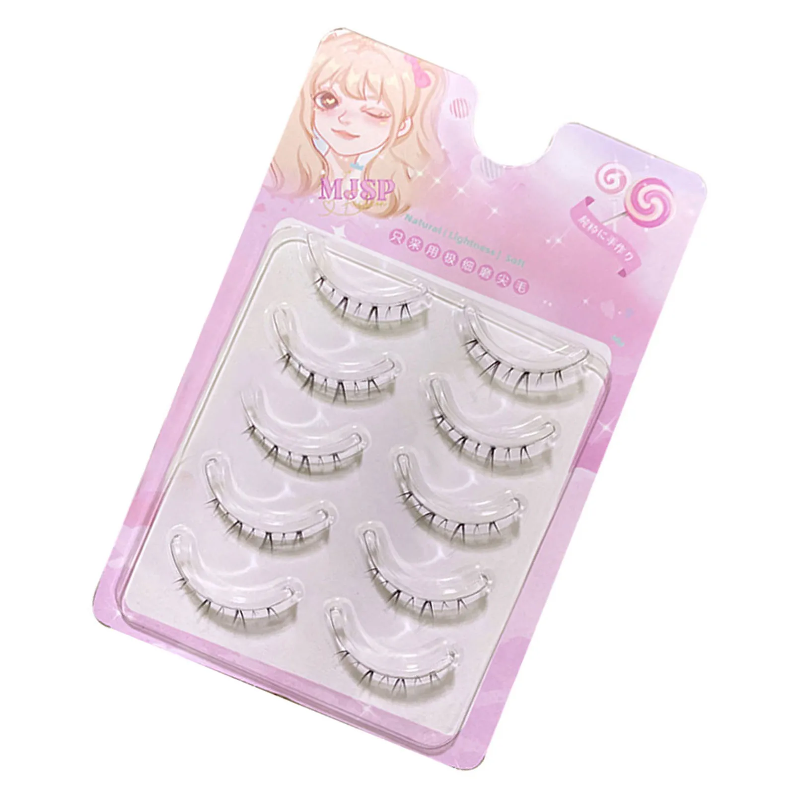 

Прозрачные Ленточные прививки нижних ресниц удобные пушистые прозрачные тонкие Ленточные ресницы для путешествий телесный макияж для глаз