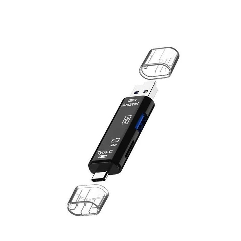 

SD Card Reader USB C Card Reader 3 In 1 USB 2.0 TF Mirco SD Smart Memory Card Reader Type C OTG Flash Drive Cardreader Adapter