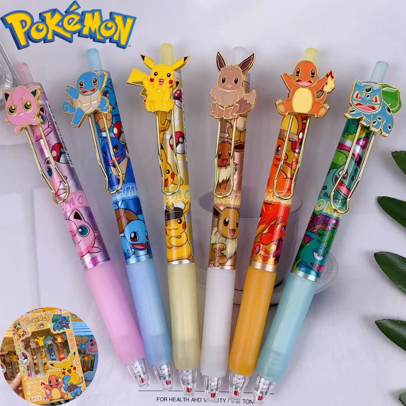 Гелевые ручки MINISO Pokemon 6шт
