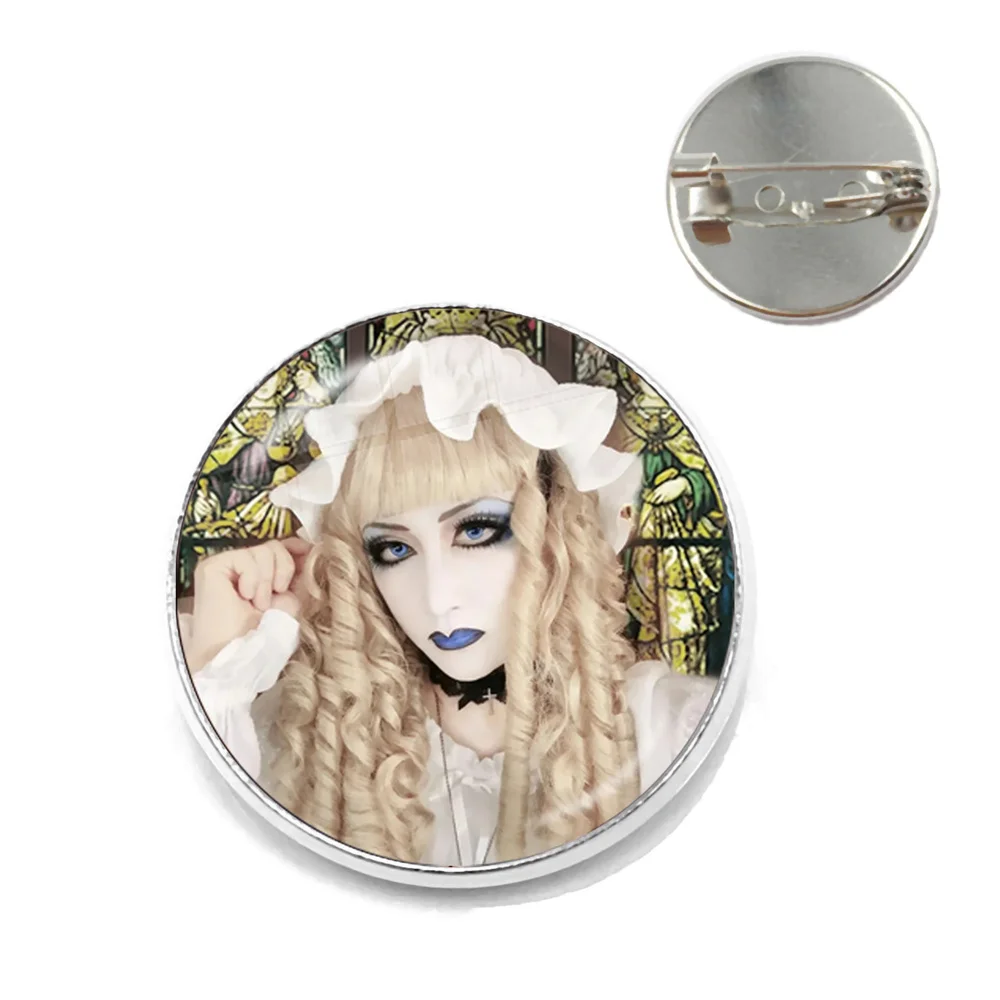 Фото Mana Sama, готический значок Лолиты, броши Malice Mizer, визуальный рок-группа, эстетическая булавка, украшение для одежды, аксессуары для рюкзака, подарок №5
