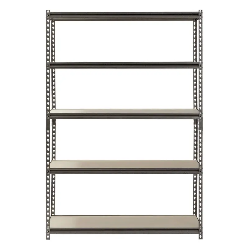 

x 18"D x 72"H 5-Shelf Steel Freestanding Shelves, Silver