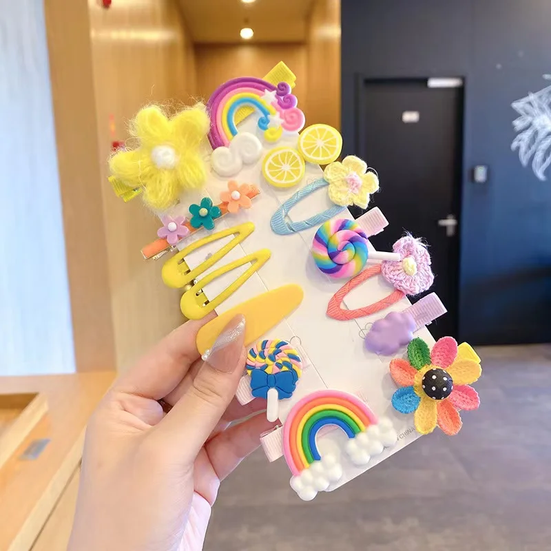 

New Girls Cute Cartoon Ice Cream Unicorn Hair Clips Kids Lovely Hairpins Headband Barrettes Fashion Hair Accessories