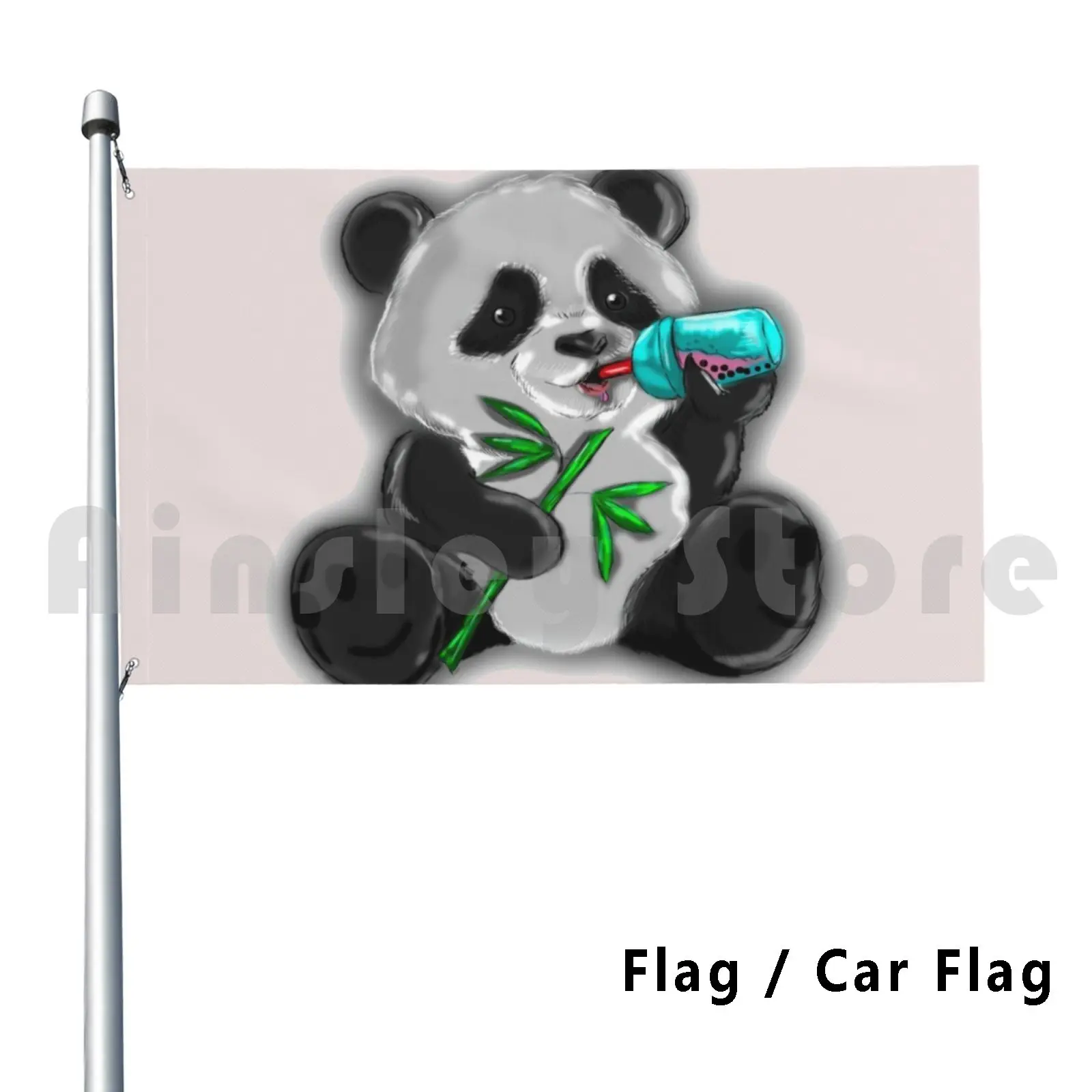 

The Little Panda!!! Flag Car Flag Printing Custom Panda Pandabear Bear Bobo Nature Animal Cute