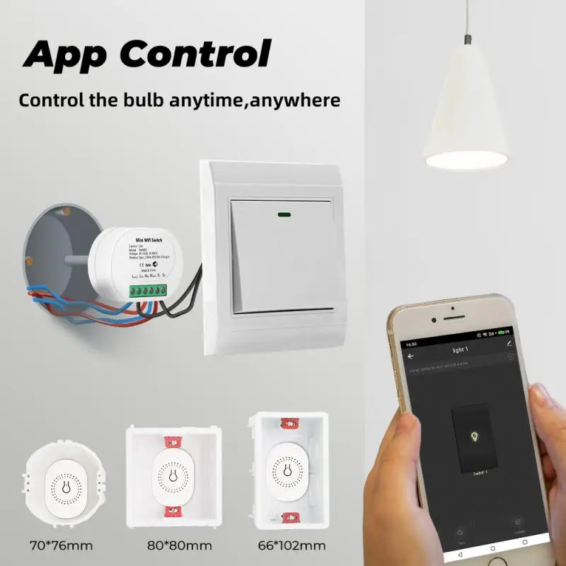 

16A Tuya Wifi+RF433 MINI Smart Switch Module 2-way App Timer Switches Module For Alexa Google Home Smart Home DIY SmartLife