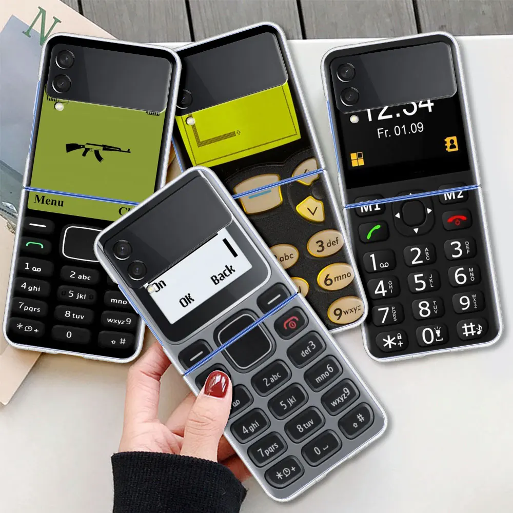 

Smartphone Print For Samsung Galaxy Z Flip 3 Case Folding anti-fall for Samsung ZFlip3 Z Flip3 5G Transparent Protective Cover