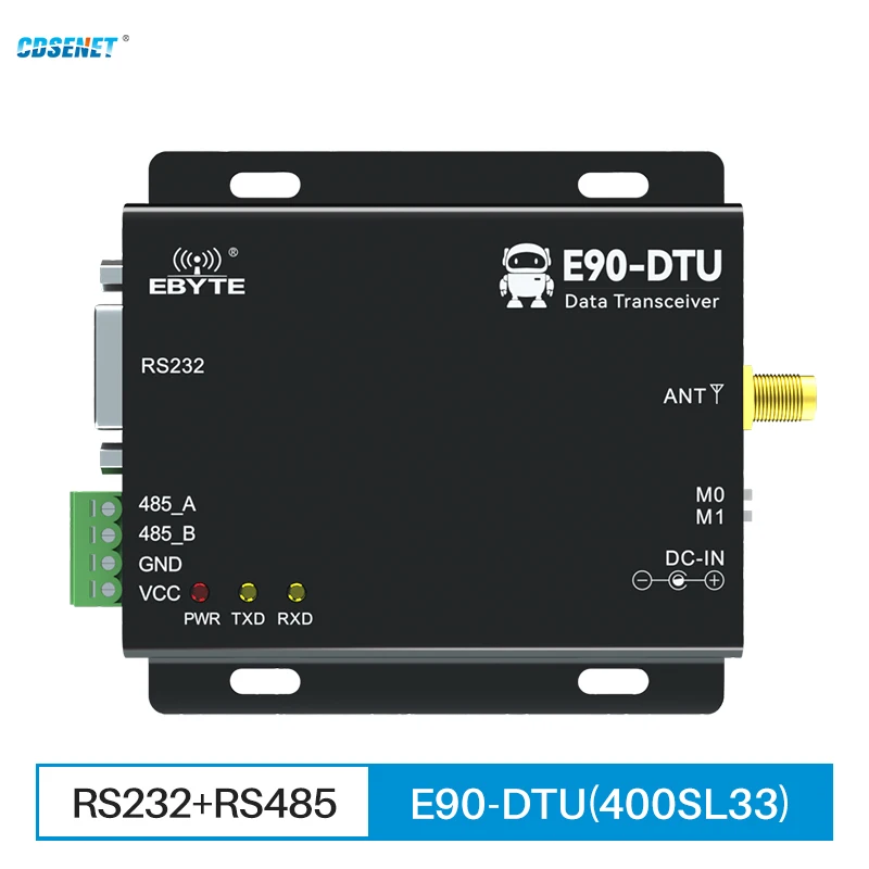 CDSENT RS232 RS485 LoRa 33dBm 433MHz Long Range 16km Modbus Receiver Automatic Relay LBT RSSI Wireless RF Transceiver  Radio