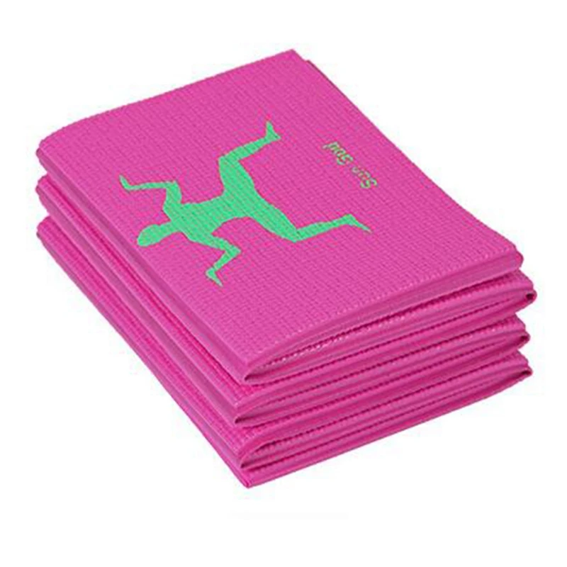 

PVC Foldable Yoga Mat Exercise Pad Thick Non-Slip Folding Gym Fitness Mat Pilates Supplies Floor Play Mat