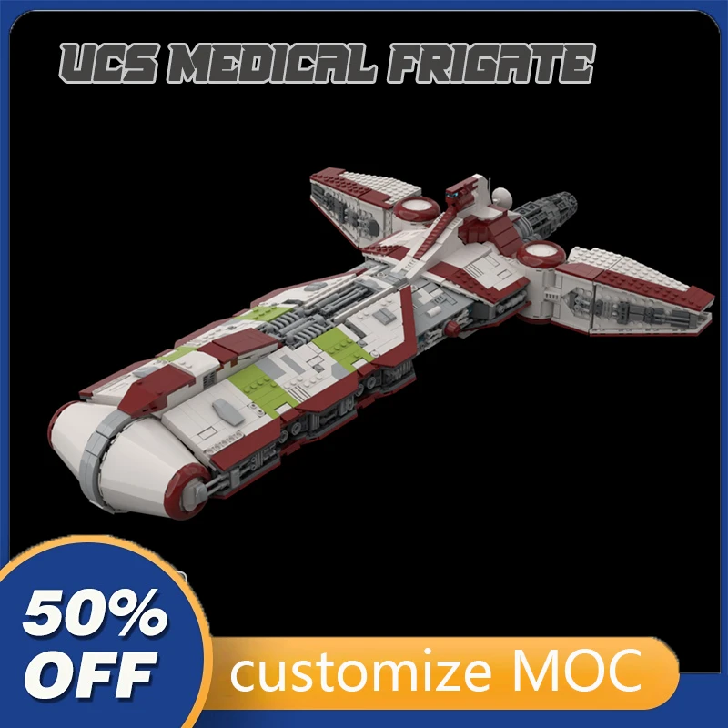 

3026PCS UCS Pelta-Class Medical Frigate Model MOC Star Space Wars spaceship Building Blocks Bricks Educational Collection Toys
