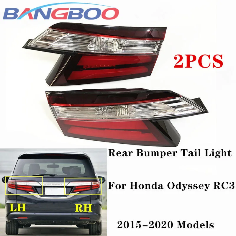 

2PCS Car Rear Bumper Inner Tail Light Tail Lamp For Honda Odyssey 2015 2016 2017 2018 2019 2020 RC3 Brake Light