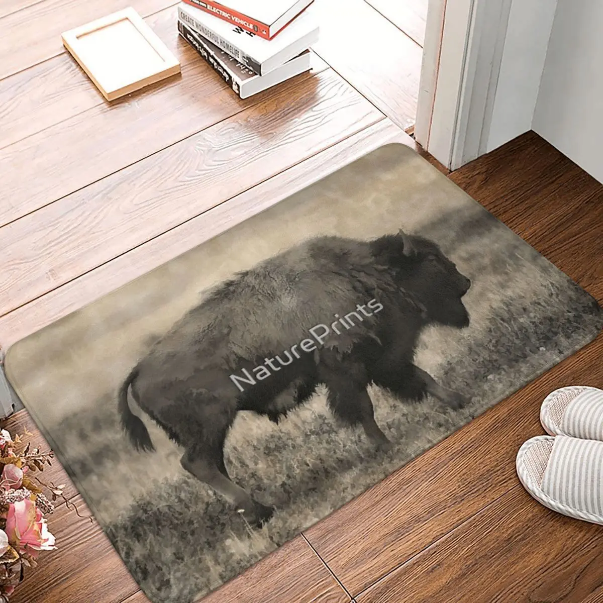 

Plains Bison - American Buffalo 60x40cm Carpet Polyester Floor Mats Trendy Doorway Indoor