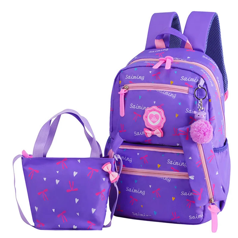 Teenager Girls Printing travel Backpacks School Bags for boys Orthopedic Backpack 3pcs/Set Rucksack school bag mochila infantil