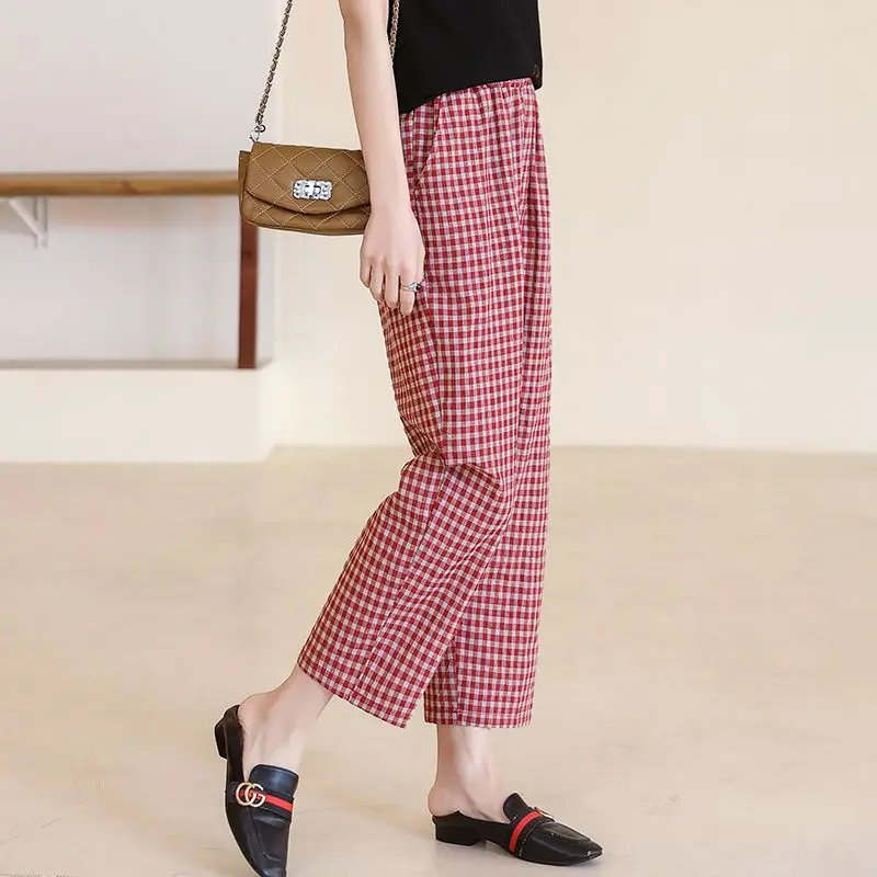 Брюки женские универсальные с высокой талией Модные свободные удобные