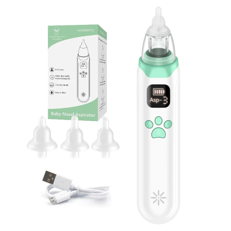 

USB Rechargeable Baby Nasal Aspirator Electric Safety Nose Cleaner Snot Sucker