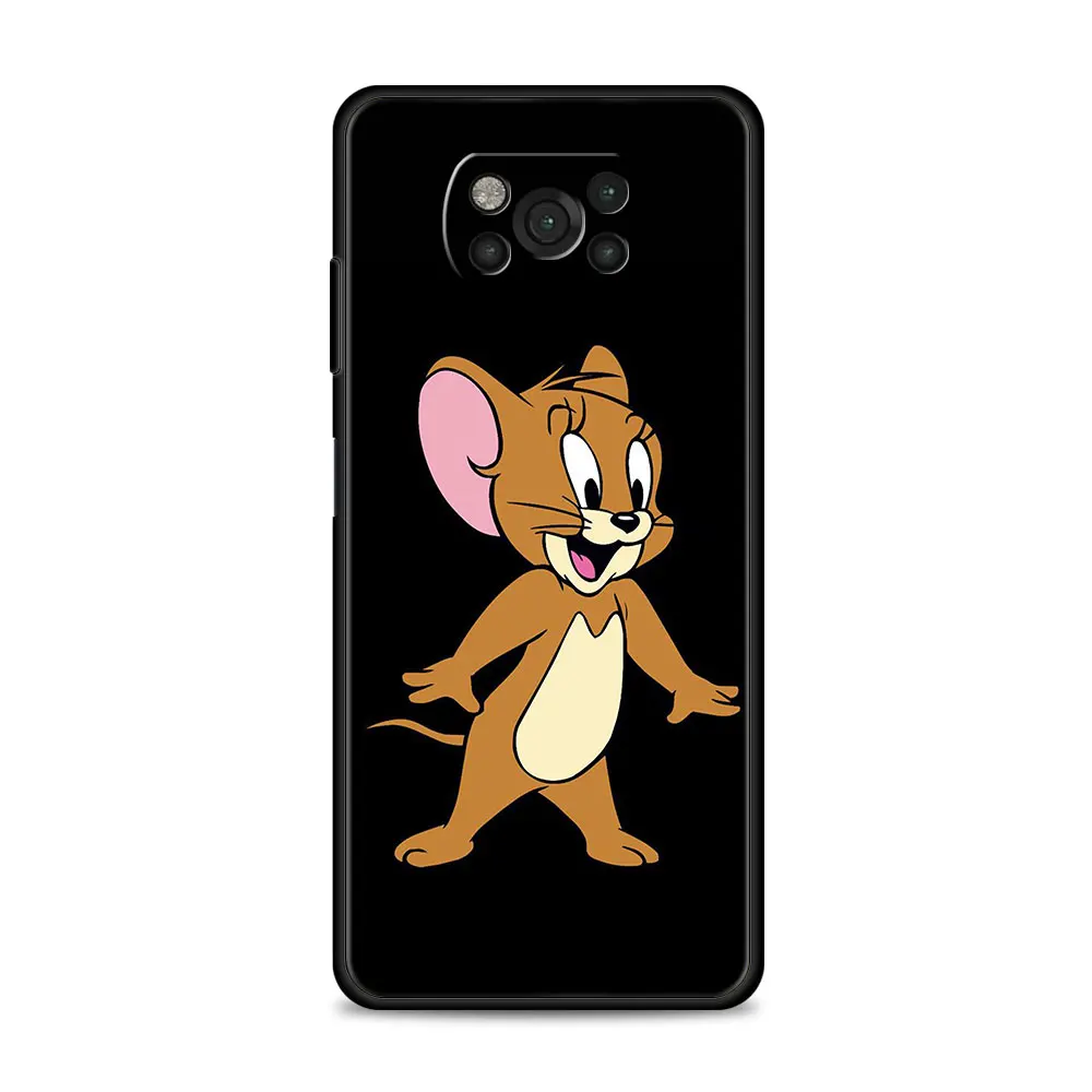 Чехол с демонами и Ангелом Томом Джерри для Xiaomi Mi 12 Pro 12X 11 10T Note 10 A2 Lite 5G 9 SE 9T Poco X3 NFC M3