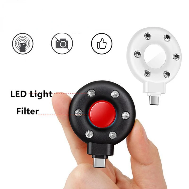 

Anti Candid Camera Detector For Outdoor Travel Hotel Rental Anti-Theft Camera LED IR Alarm Hidden Camera Detector