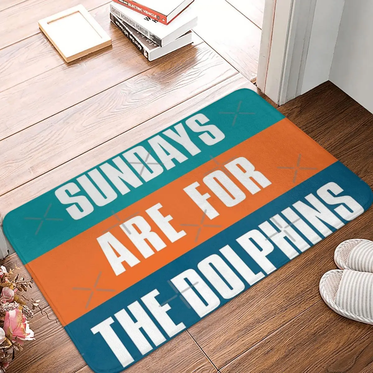 Воскресение для дельфинов коврик фанатов Майами из футбола ног