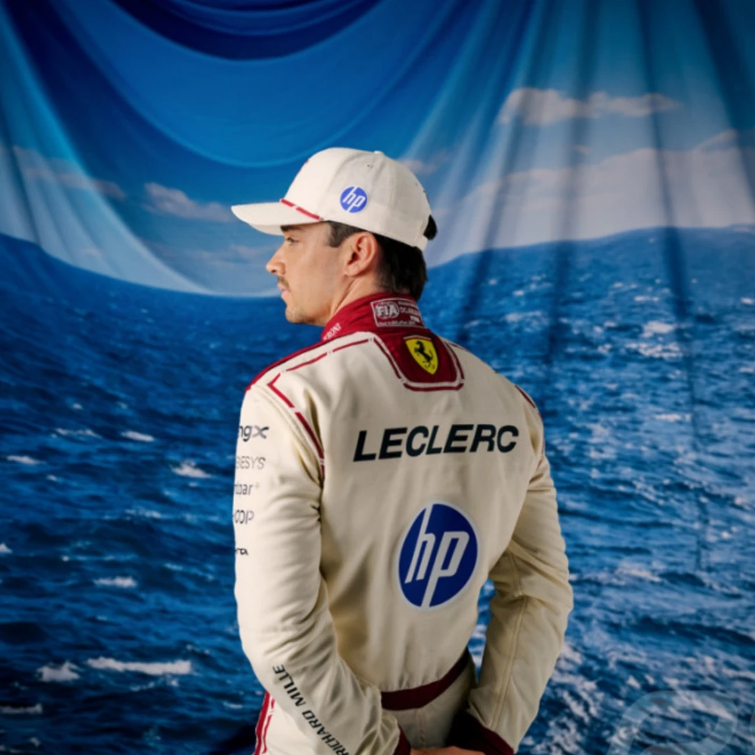 Фото Бейсболка Scuderia Ferrari Team 2026 MONACO GP Charles Leclerc, реплика кепки Ferrari Charles Leclerc Homerace №4