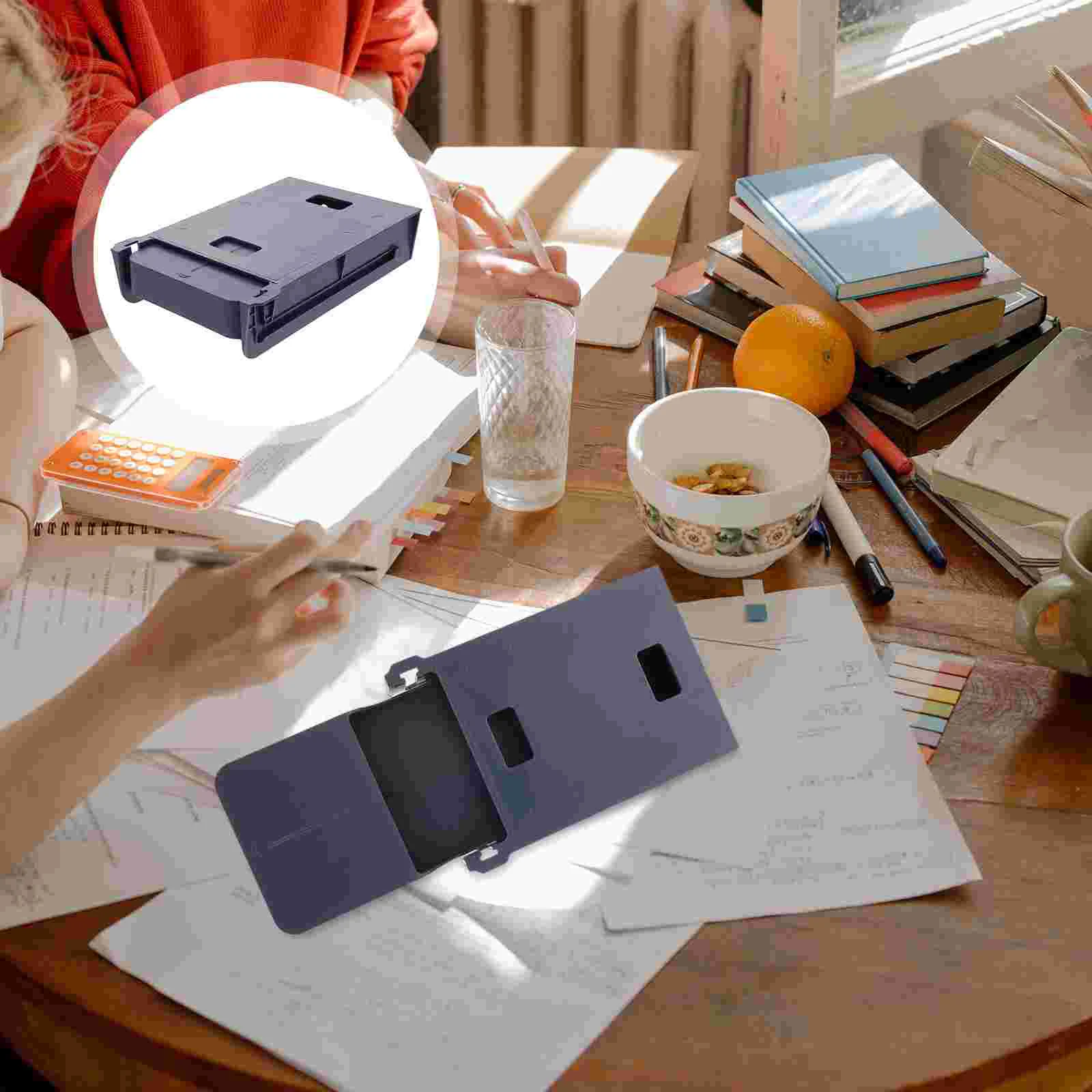 

Under Desk Pencil Organizer Multifunction Stationery Box Pen Drawer