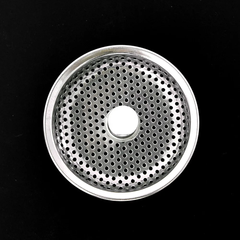 

2Pcs Stainless Steel Bathroom Sink Strainer Floor Drain Cover Leak Hair Catcher Stopper Shower Filter Kitchen Food Slag Tools