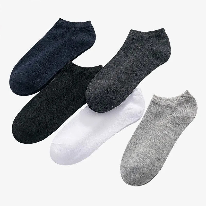 

Men's Socks Solid Color Classic Brief Casual Low Cut Men Socks Soft Breathable Summer For Male Socks EU Size (38-44)