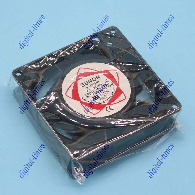 Фото Новый осевой вентилятор SUNON SF9225AT P/N 2092HSL, AC 220/240В, 13/11Вт, 92x92x25мм, 2-контактный, класс A+ №1