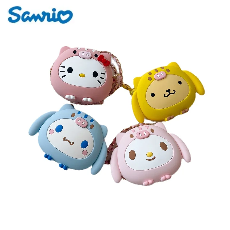 

New Cartoon Anime Children's Silicone Bag Sanrio Cinnamoroll Shoulder Bag Korean Girls Heart Girls Backpack