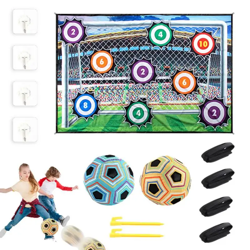 

Football Target Colorful Soccer Target Game Throwing Sticky Ball Target Toy Throw Educational Games Outdoor Sports Indoor Toys