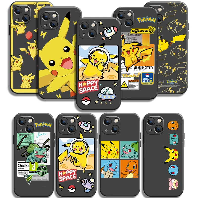 

Pokemon Pikachu Phone Cases For iPhone 11 11 Pro 11 Pro Max 12 12 Pro 12 Pro Max 12 Mini 13 Pro 13 Pro Max Funda Coque Soft TPU