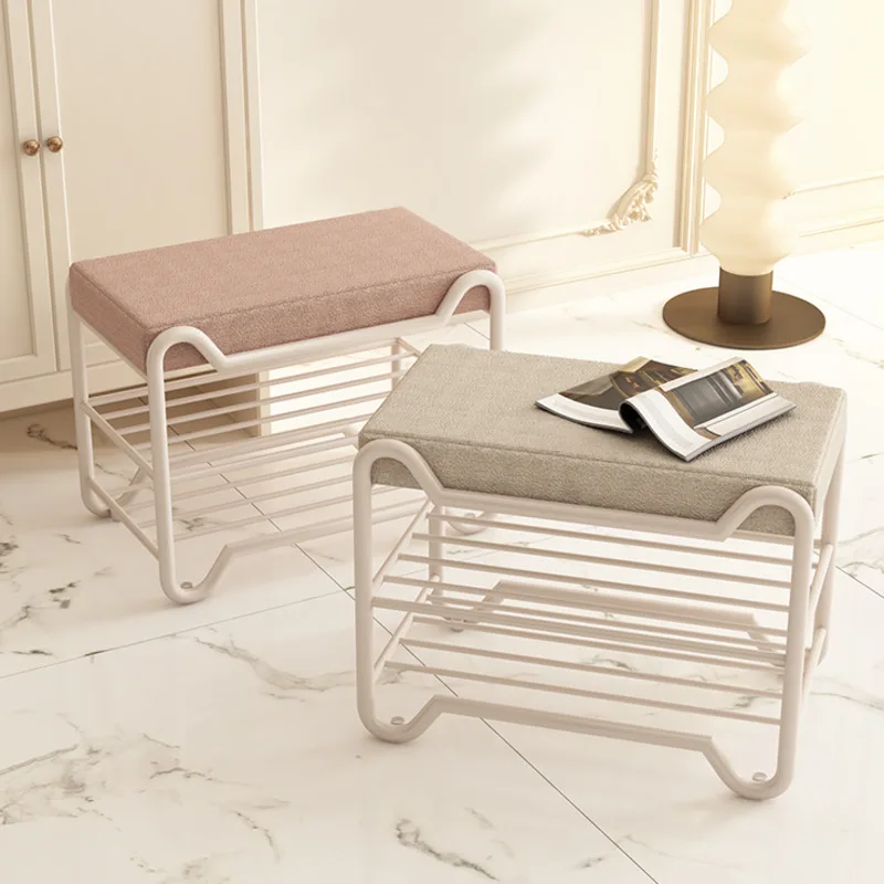 

Стул для обуви с Кремовым ветром, подставка для домашней обуви, маленькая, для спальни, дивана, магазина одежды