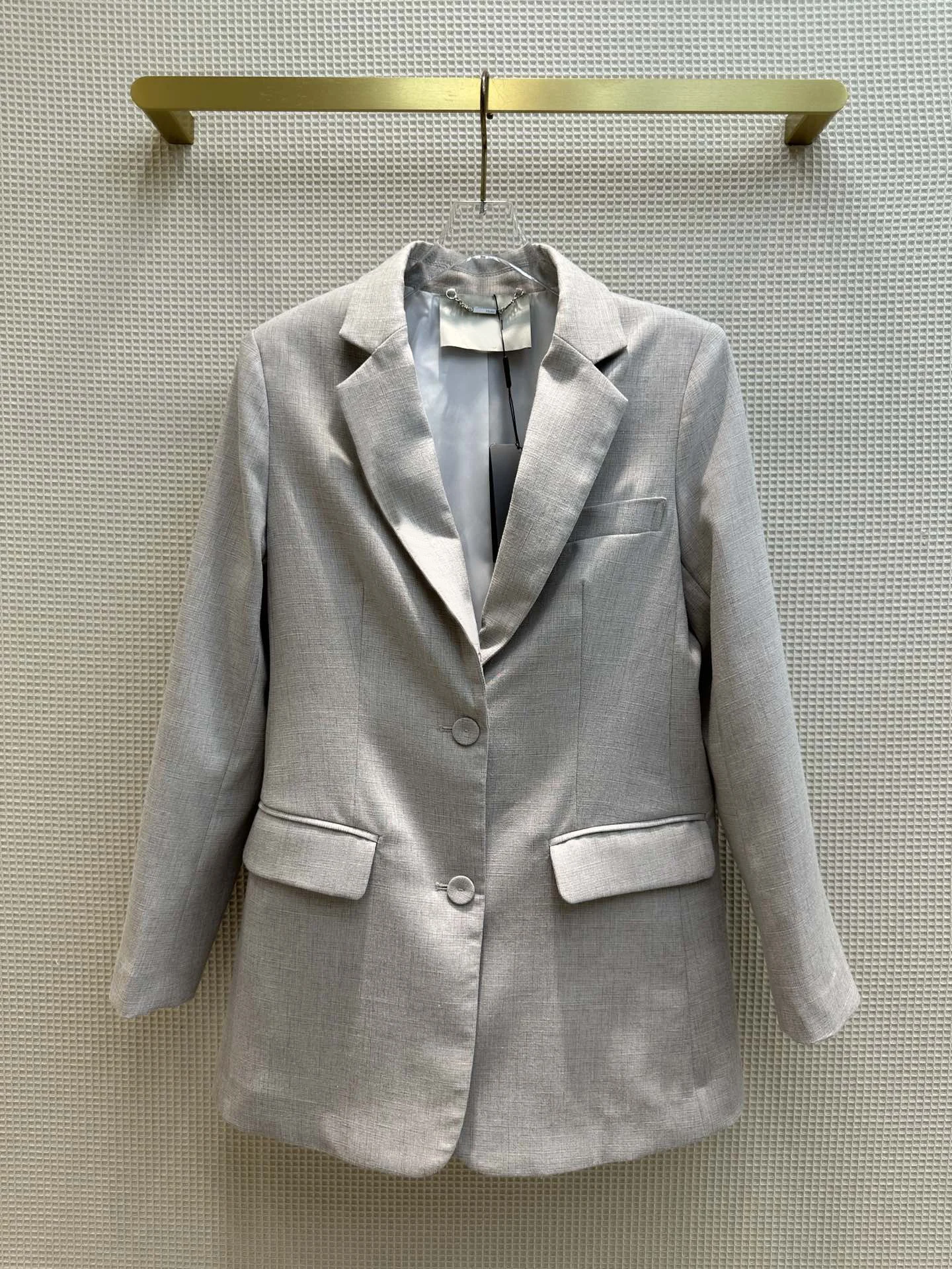 

202323 Early autumn new long suit jacket with high waist A-line half skirt easily hides meat and slimming