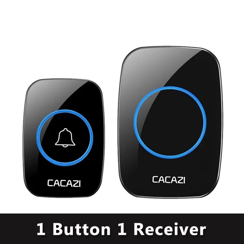 

Новый дверной звонок беспроводной водонепроницаемый дверной звонок 300 м дистанция умный дверной звонок колокольчик 1 2 кнопки 1 2 3 приемник вилка для США ЕС Великобритании