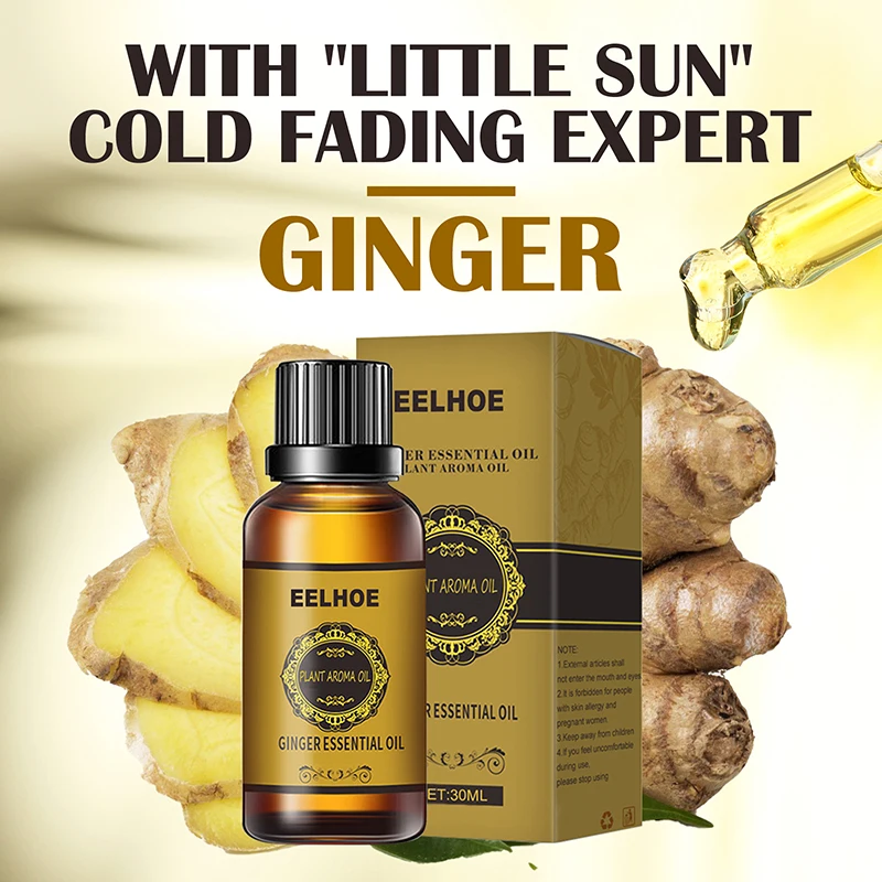 

Ginger Slimming Essential Oils Losing Weight Cellulite Remover Hair Scalp Massage Oil Fat Burning Beauty Health Firm Body Care